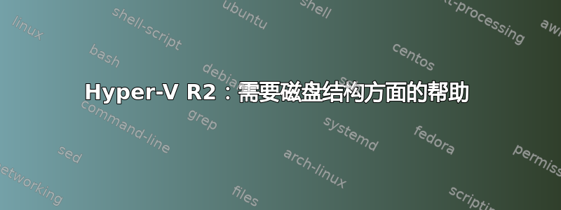 Hyper-V R2：需要磁盘结构方面的帮助