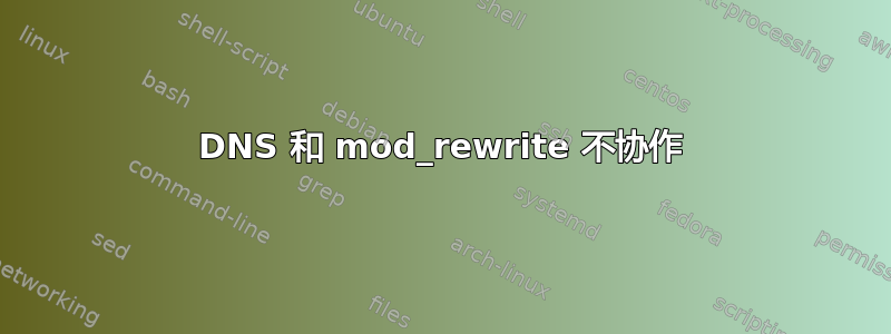 DNS 和 mod_rewrite 不协作