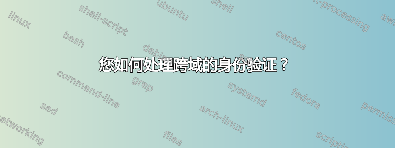 您如何处理跨域的身份验证？