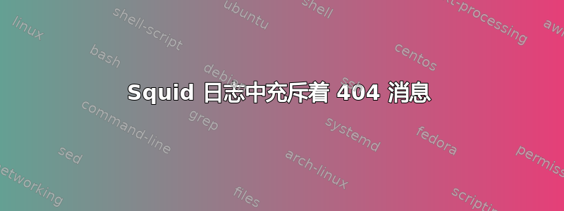 Squid 日志中充斥着 404 消息