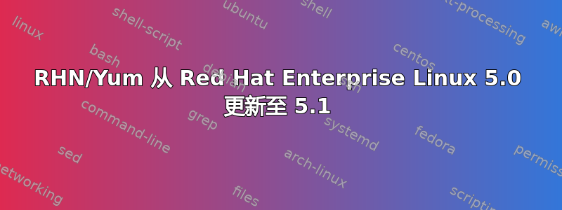 RHN/Yum 从 Red Hat Enterprise Linux 5.0 更新至 5.1