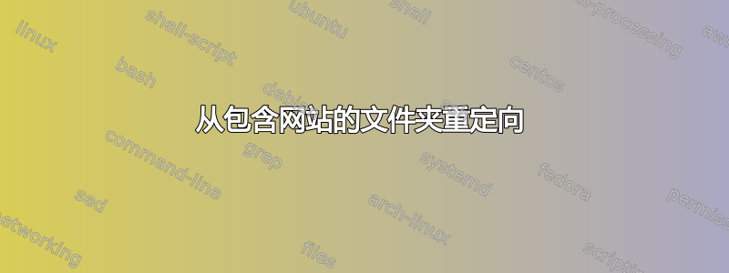 从包含网站的文件夹重定向