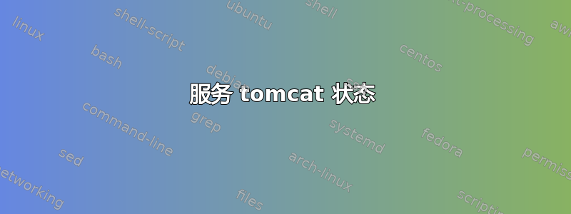 服务 tomcat 状态