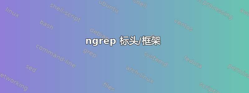 ngrep 标头/框架