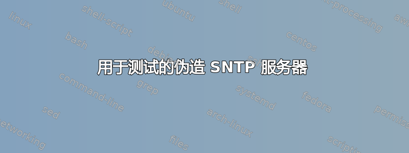 用于测试的伪造 SNTP 服务器