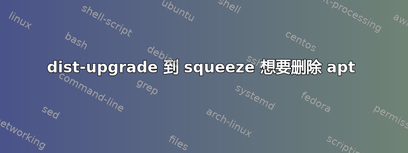 dist-upgrade 到 squeeze 想要删除 apt