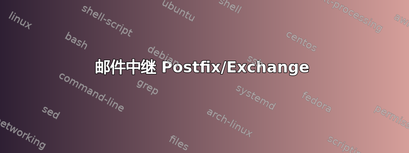 邮件中继 Postfix/Exchange