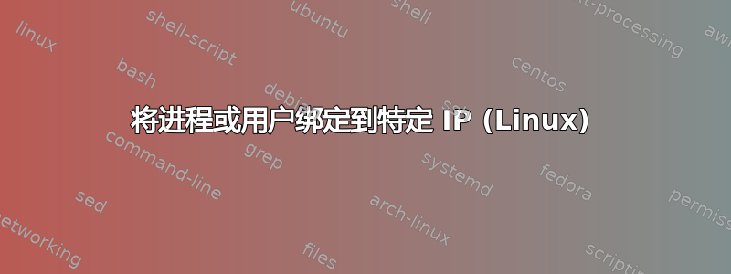 将进程或用户绑定到特定 IP (Linux)