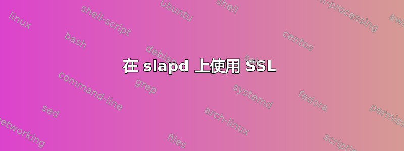 在 slapd 上使用 SSL