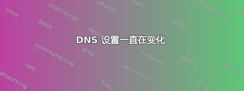 DNS 设置一直在变化