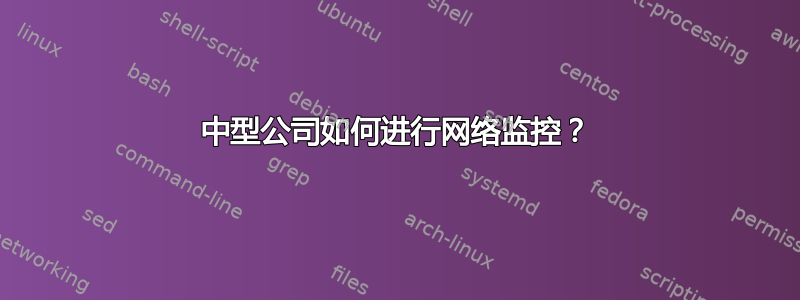 中型公司如何进行网络监控？