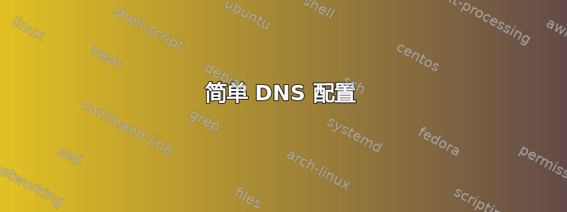 简单 DNS 配置