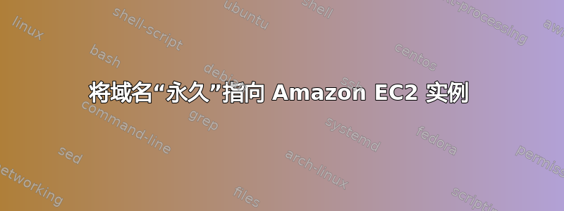 将域名“永久”指向 Amazon EC2 实例