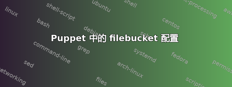 Puppet 中的 filebucket 配置