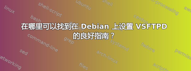 在哪里可以找到在 Debian 上设置 VSFTPD 的良好指南？