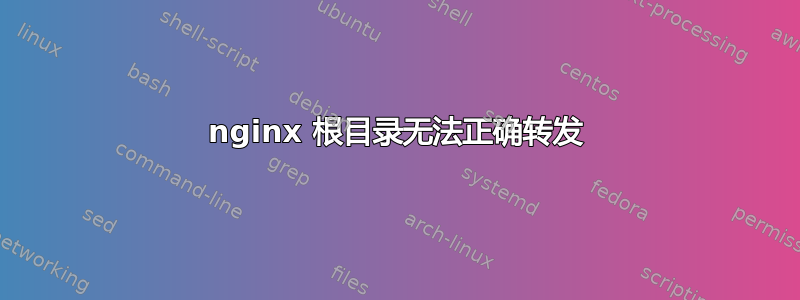 nginx 根目录无法正确转发