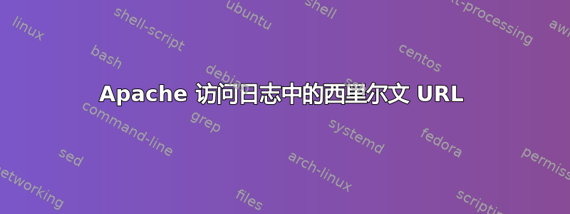 Apache 访问日志中的西里尔文 URL