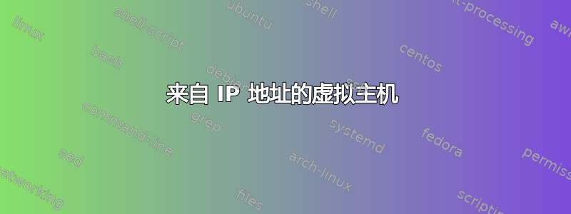 来自 IP 地址的虚拟主机