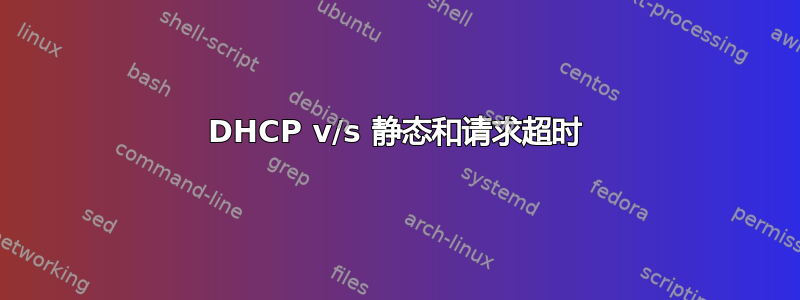 DHCP v/s 静态和请求超时