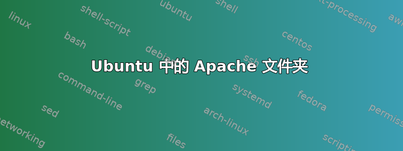 Ubuntu 中的 Apache 文件夹