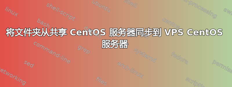 将文件夹从共享 CentOS 服务器同步到 VPS CentOS 服务器