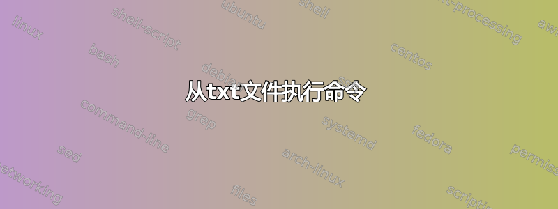 从txt文件执行命令