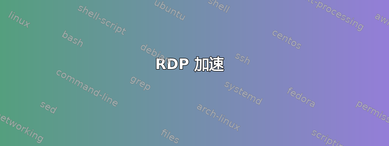 RDP 加速 