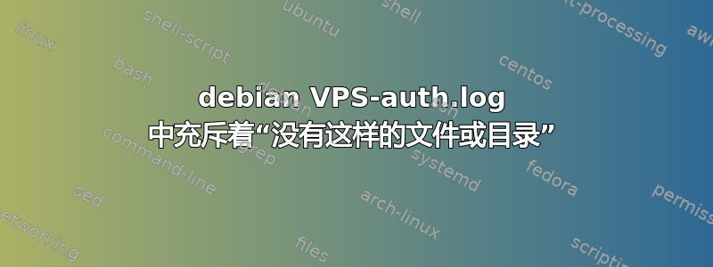 debian VPS-auth.log 中充斥着“没有这样的文件或目录”