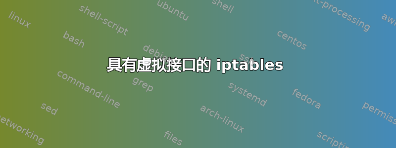 具有虚拟接口的 iptables