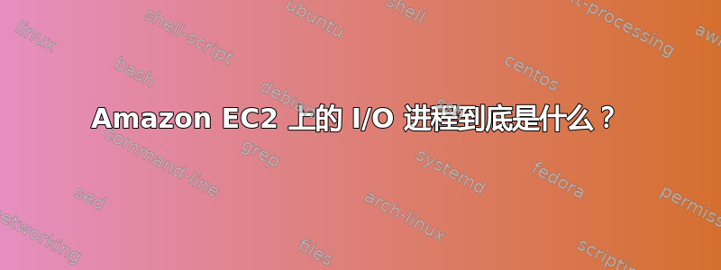 Amazon EC2 上的 I/O 进程到底是什么？