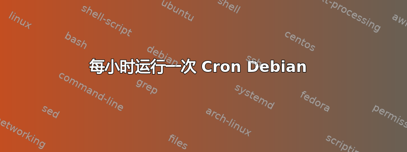 每小时运行一次 Cron Debian 