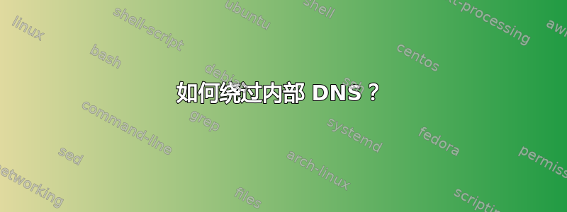 如何绕过内部 DNS？