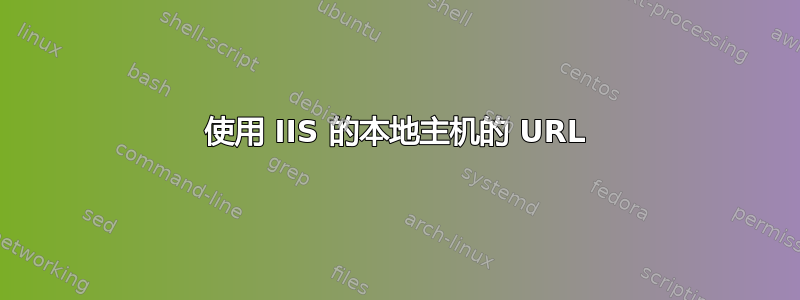 使用 IIS 的本地主机的 URL