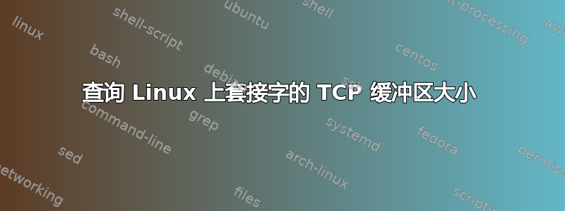 查询 Linux 上套接字的 TCP 缓冲区大小