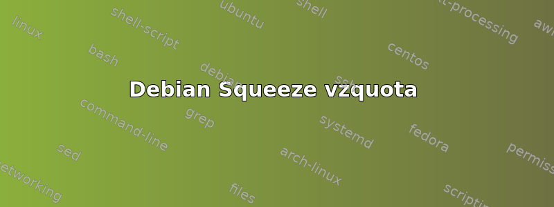 Debian Squeeze vzquota