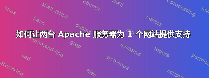 如何让两台 Apache 服务器为 1 个网站提供支持