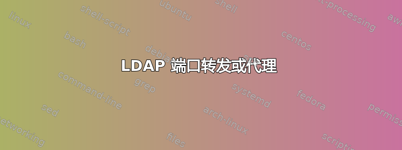 LDAP 端口转发或代理