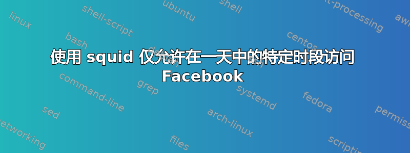 使用 squid 仅允许在一天中的特定时段访问 Facebook