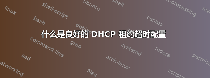 什么是良好的 DHCP 租约超时配置