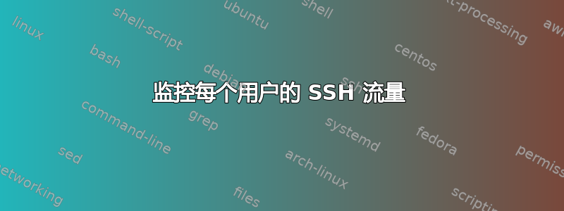 监控每个用户的 SSH 流量