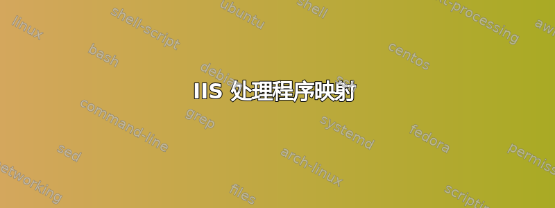 IIS 处理程序映射