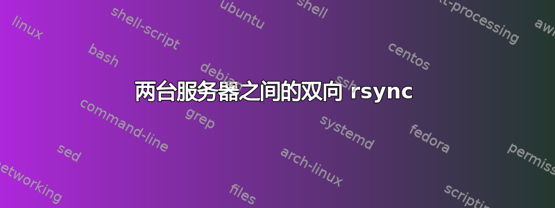 两台服务器之间的双向 rsync