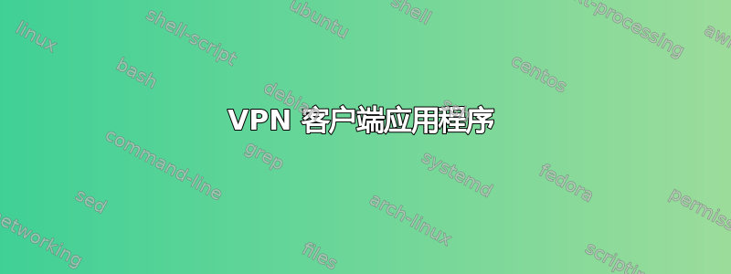 VPN 客户端应用程序