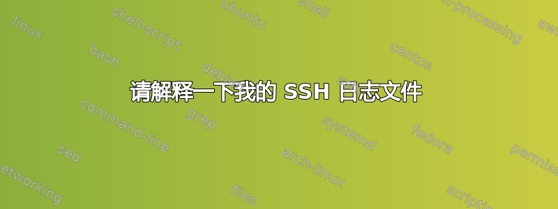 请解释一下我的 SSH 日志文件