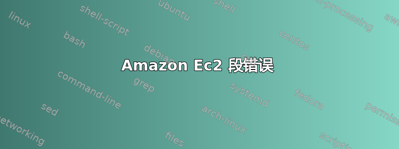 Amazon Ec2 段错误