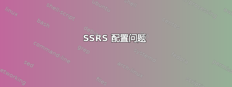 SSRS 配置问题