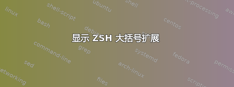 显示 ZSH 大括号扩展