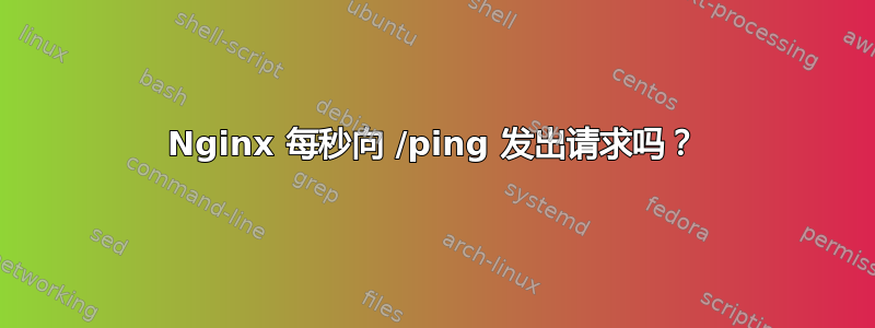 Nginx 每秒向 /ping 发出请求吗？