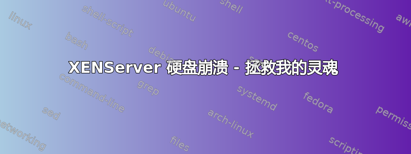 XENServer 硬盘崩溃 - 拯救我的灵魂