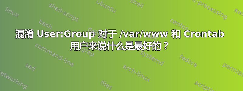 混淆 User:Group 对于 /var/www 和 Crontab 用户来说什么是最好的？